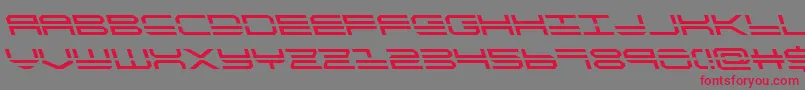 quickstrikeleft Font – Red Fonts on Gray Background