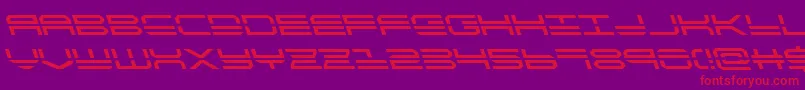 quickstrikeleft Font – Red Fonts on Purple Background