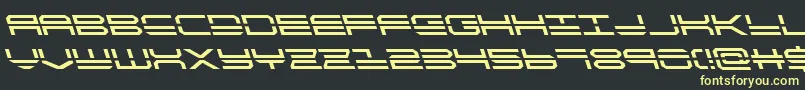 quickstrikeleft Font – Yellow Fonts on Black Background