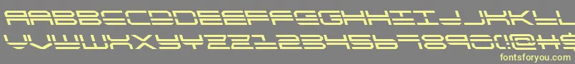 Weitere Informationen zur quickstrikeleft-Schriftart quickstrikeleft-Schriftart – Gelbe Schriften auf grauem Hintergrund