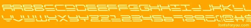 quickstrikeleft Font – Yellow Fonts on Orange Background