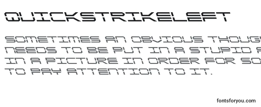 Шрифт Quickstrikeleft