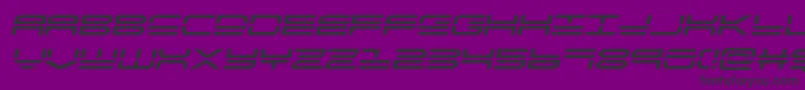 フォントquickstrikesemital – 紫の背景に黒い文字