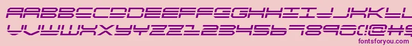 quickstrikesemital Font – Purple Fonts on Pink Background