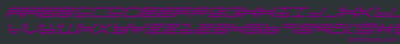 quickstrikesuperital Font – Purple Fonts on Black Background