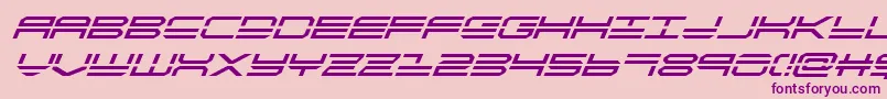 quickstrikesuperital Font – Purple Fonts on Pink Background