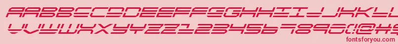 quickstrikesuperital Font – Red Fonts on Pink Background