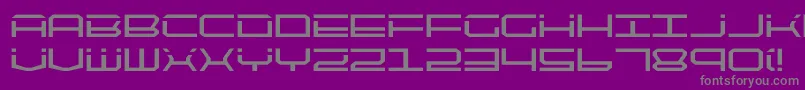 Fonte quicktech – fontes cinzas em um fundo violeta
