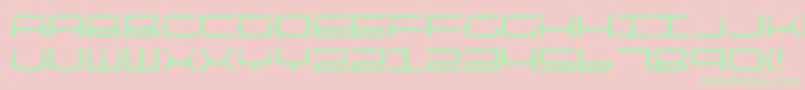 quicktech Font – Green Fonts on Pink Background