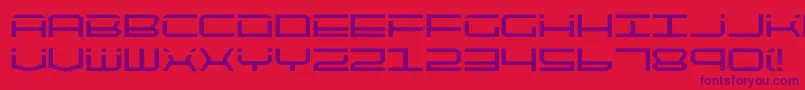 quicktech Font – Purple Fonts on Red Background