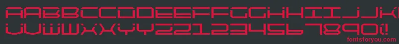 Шрифт quicktech – красные шрифты на чёрном фоне
