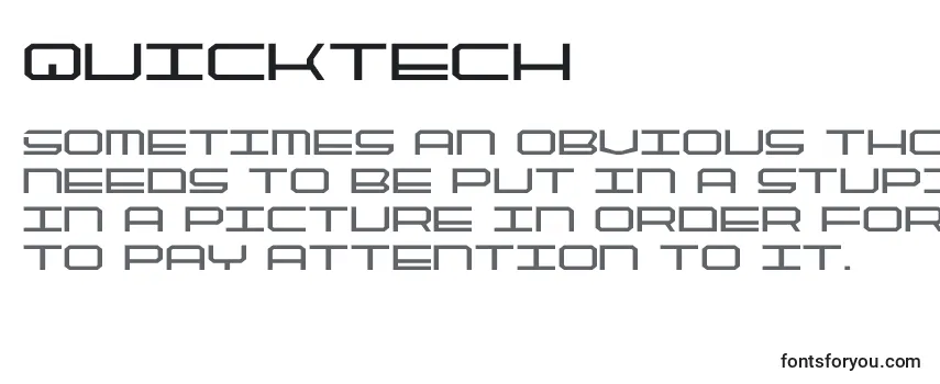 Schriftart Quicktech (137955)