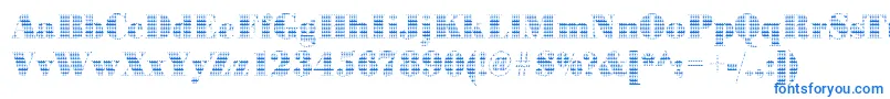 BodonialienRegular Font – Blue Fonts on White Background