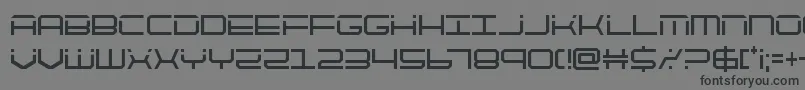 quicktechcond Font – Black Fonts on Gray Background