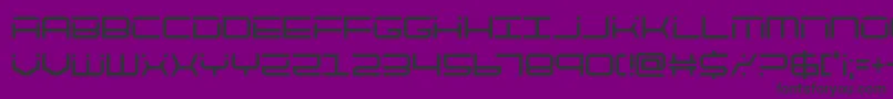 quicktechcond Font – Black Fonts on Purple Background