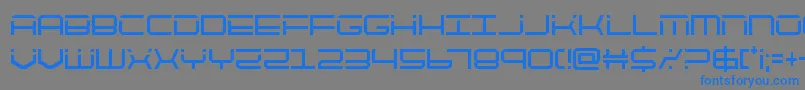 quicktechcond Font – Blue Fonts on Gray Background