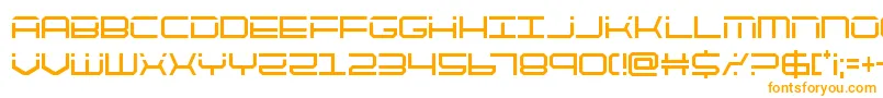 quicktechcond Font – Orange Fonts on White Background