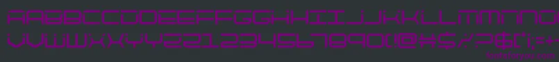 quicktechcond Font – Purple Fonts on Black Background