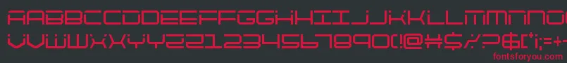 More about quicktechcond Font quicktechcond Font – Red Fonts on Black Background