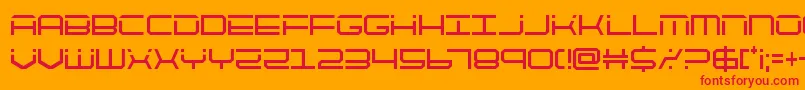 More about quicktechcond Font quicktechcond Font – Red Fonts on Orange Background
