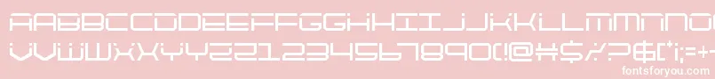 quicktechcond Font – White Fonts on Pink Background