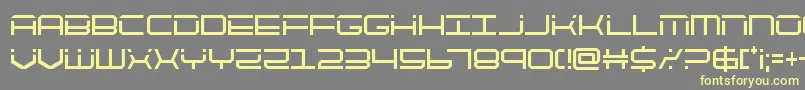 quicktechcond Font – Yellow Fonts on Gray Background