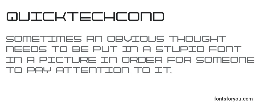 Quicktechcond Font