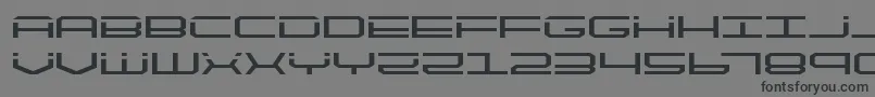 Шрифт quicktechexpand – чёрные шрифты на сером фоне