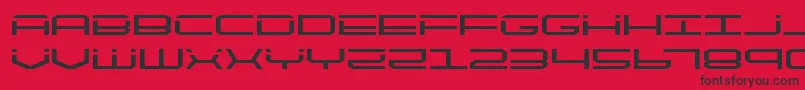 quicktechexpand Font – Black Fonts on Red Background