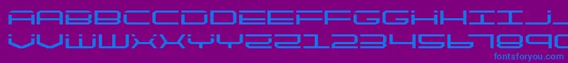 quicktechexpand Font – Blue Fonts on Purple Background