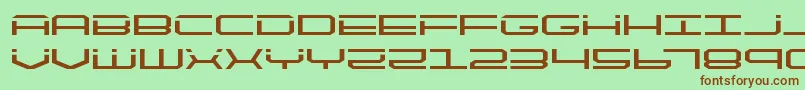 quicktechexpand Font – Brown Fonts on Green Background