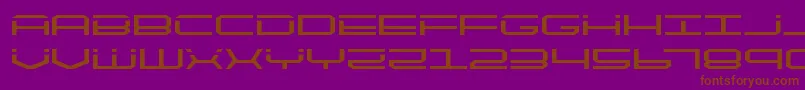 quicktechexpand Font – Brown Fonts on Purple Background