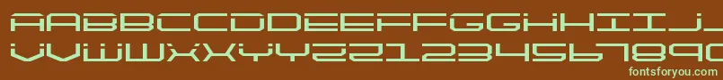 Шрифт quicktechexpand – зелёные шрифты на коричневом фоне