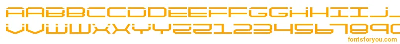 quicktechexpand Font – Orange Fonts on White Background