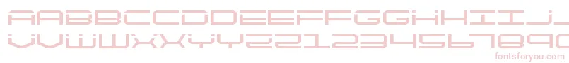 フォントquicktechexpand – 白い背景にピンクのフォント