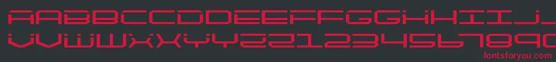 quicktechexpand Font – Red Fonts on Black Background