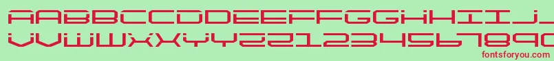 quicktechexpand Font – Red Fonts on Green Background