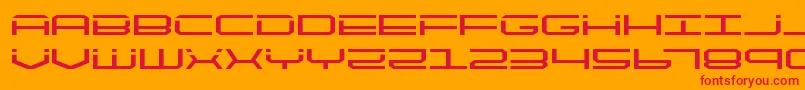 quicktechexpand Font – Red Fonts on Orange Background