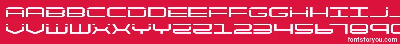 quicktechexpand Font – White Fonts on Red Background