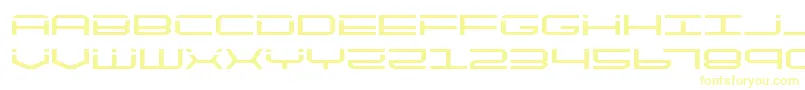 quicktechexpand Font – Yellow Fonts on White Background
