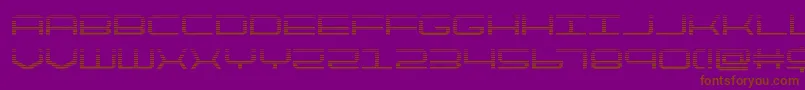 quicktechgrad Font – Brown Fonts on Purple Background