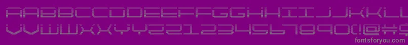 quicktechgrad Font – Gray Fonts on Purple Background