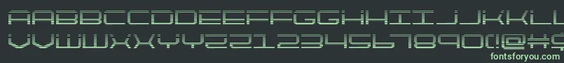 quicktechgrad Font – Green Fonts on Black Background