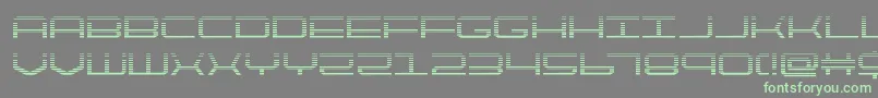 quicktechgrad-fontti – vihreät fontit harmaalla taustalla