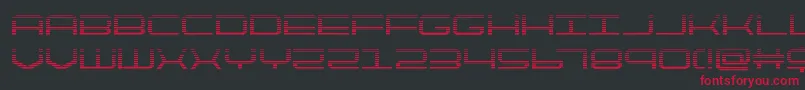 quicktechgrad Font – Red Fonts on Black Background