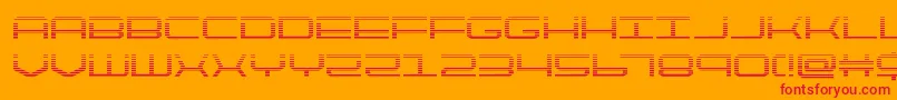 quicktechgrad Font – Red Fonts on Orange Background
