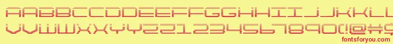 quicktechgrad Font – Red Fonts on Yellow Background