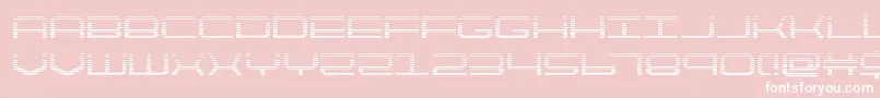 quicktechgrad-Schriftart – Weiße Schriften auf rosa Hintergrund