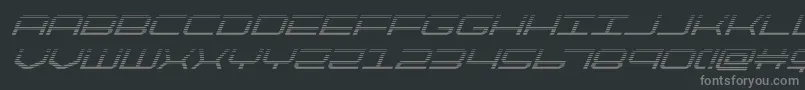 quicktechgradital Font – Gray Fonts on Black Background