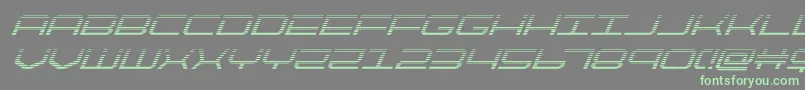 quicktechgradital Font – Green Fonts on Gray Background